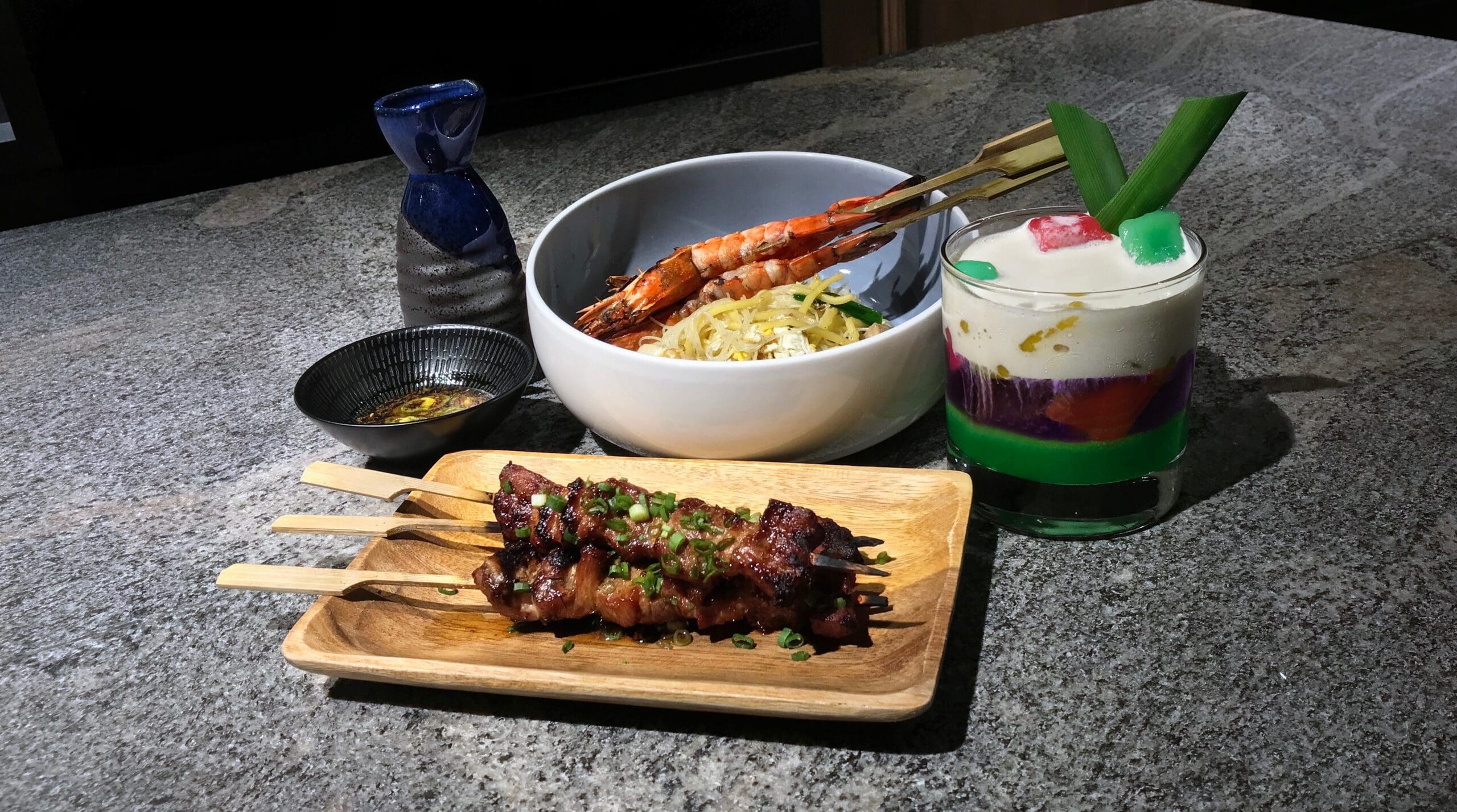 Le Binchotan: Supper—Hokkien Mee with Binchotan-Grilled Tiger Prawns