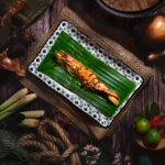 Mrs Pho—Charcoal grilled tiger prawns in Mekong style skewer