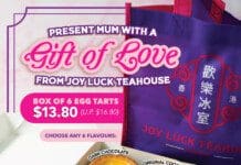 Joy Luck Teahouse Mother's Day Egg Tarts Promo
