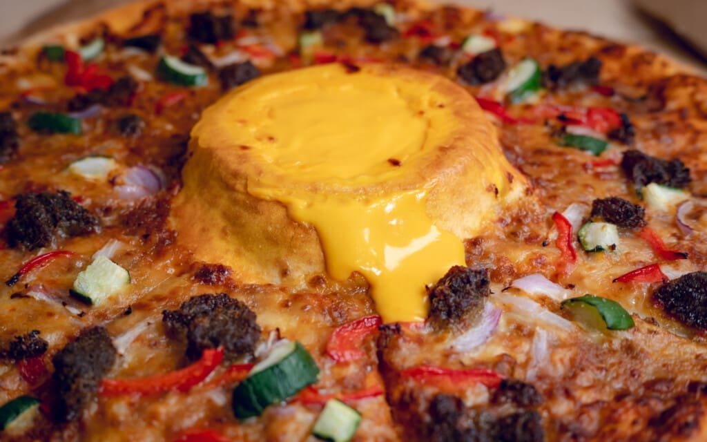 Sate Beef Cheese Volcano Pizza
