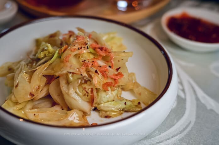 Stir-fried Handmade Organic Cabbage in XO Sauce
